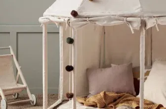 Kids Concept Pavillion Zelt (120 cm Durchmesser) in beige 2