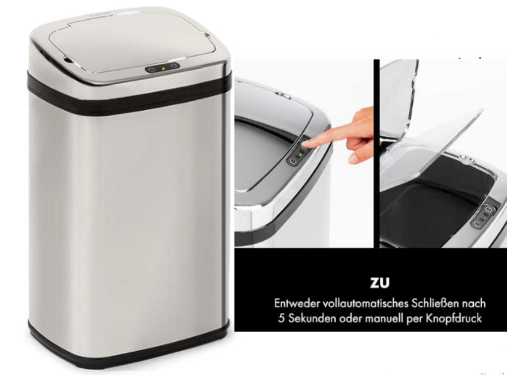 Yuma afvalbak | 30 L | interne emmer | geurfilter | zwart 30 Yuma afvalbak | 30 L | interne emmer | geurfilter | zwart 30