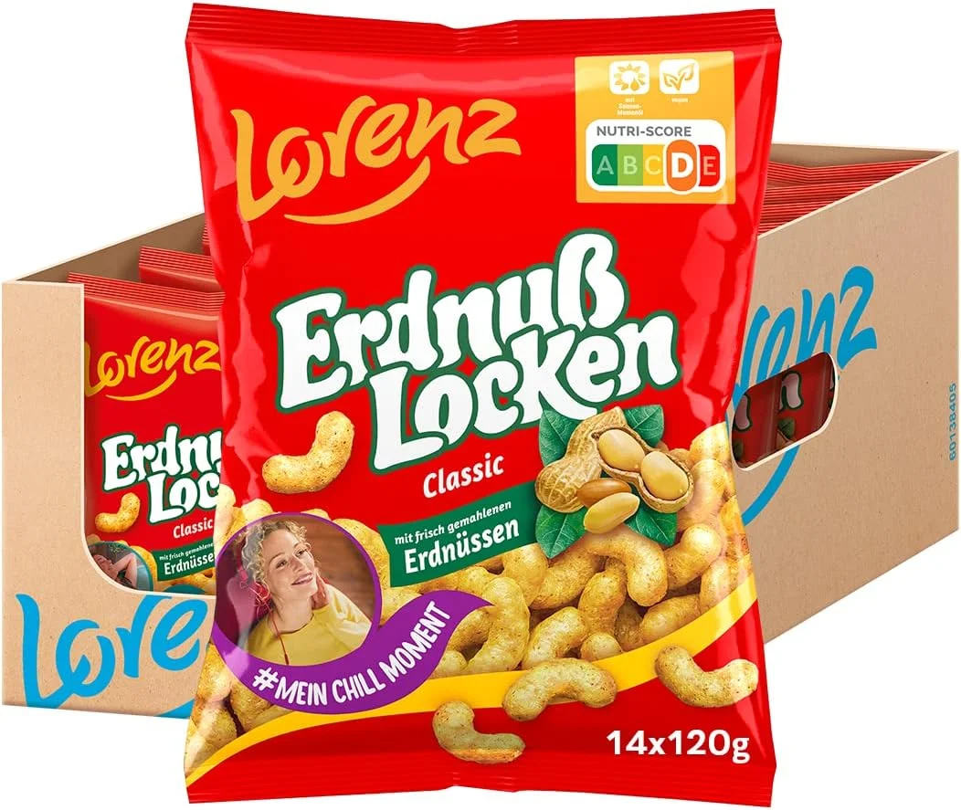 Lorenz Snack World Erdnußlocken Classic 14er Pack (14 x 120 g)