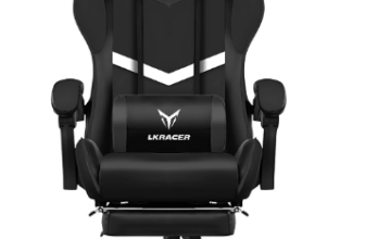 LUCKRACER-Gaming-Stuhl-mit-fußstütze-Bürostuhl-Ergonomisch