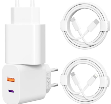 MFi-Zertifiziert-30W-2-Pack-Mehrfach-USB-C-Ladegerät