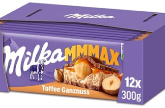 Milka-Toffee-Ganznuss-12-x-300g-Großtafel-Zartschmelzende-Schokoladentafel-mit-cremigem-Karamel-und-ganze-Haselnüsse-Amazon-de-Lebensmittel-Getränke