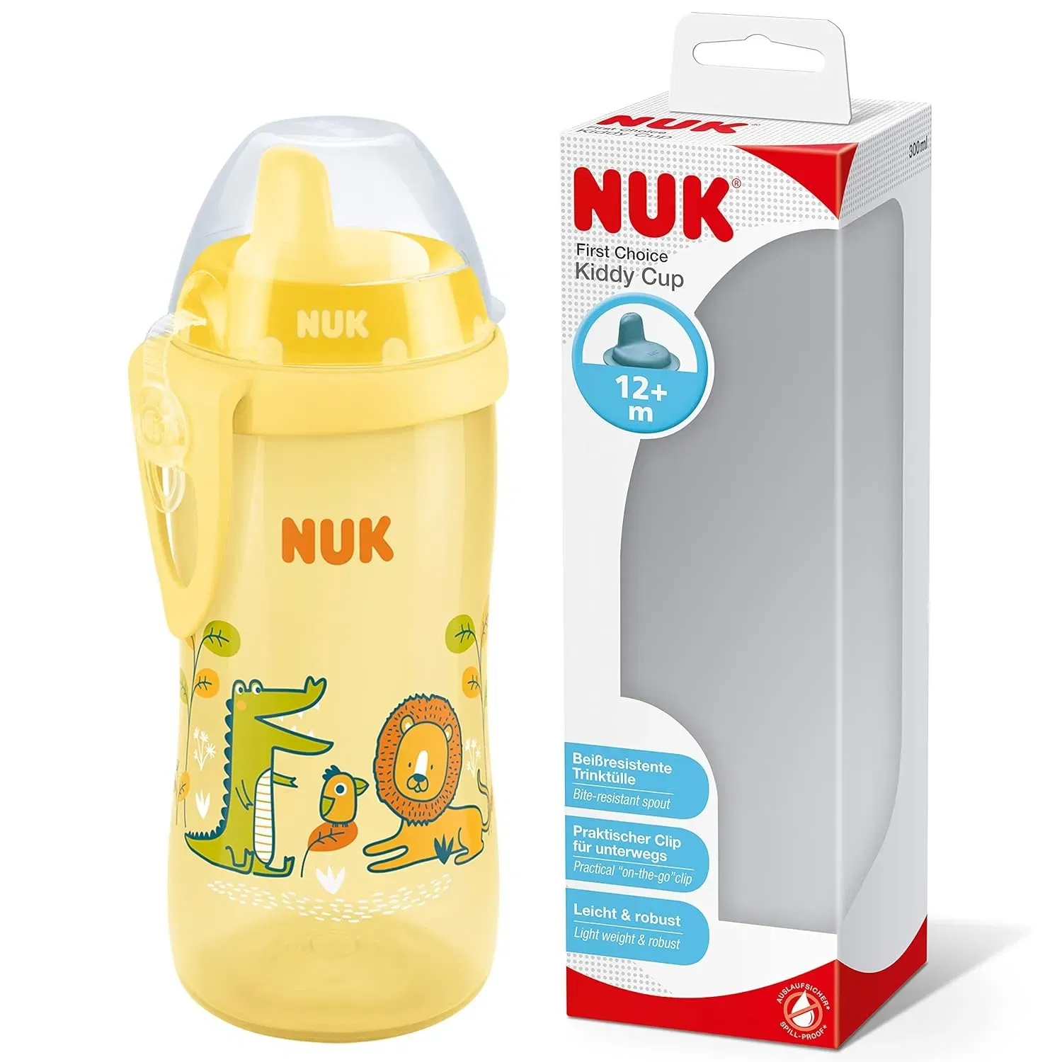 Nuk First Choice Kiddy Cup Trinklernbecher (300 Ml, Für Kinder Ab 12 Monaten)