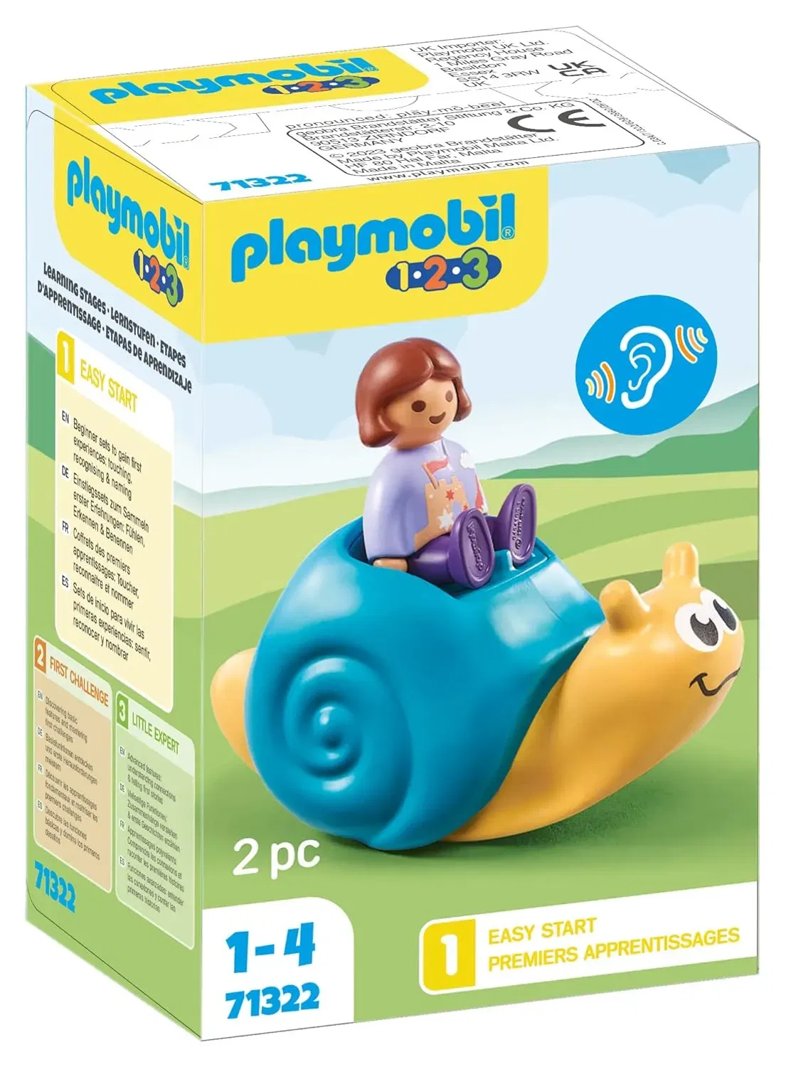 Playmobil 1.2.3. 71322 Schaukelschnecke Mit Rasselfunktion