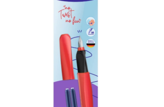 Pelikan 814805 Füller Twist Feder M in Fiery Red (für Rechts- und Linkshänder)