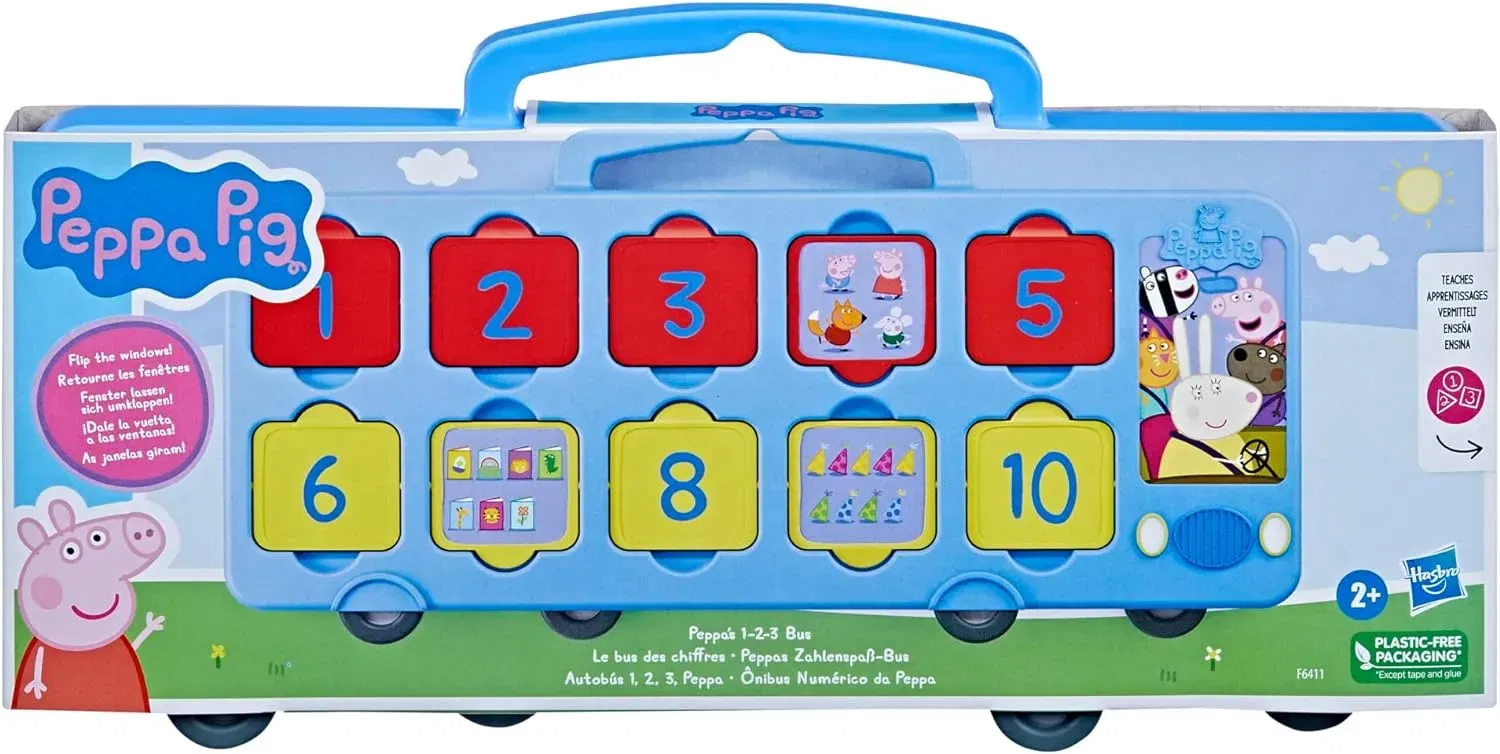 Peppa Pig Spielzeug – Peppas Zahlenspaß-Bus Zählen von 1 bis 10 für 6,91 € inkl. Prime-Versand