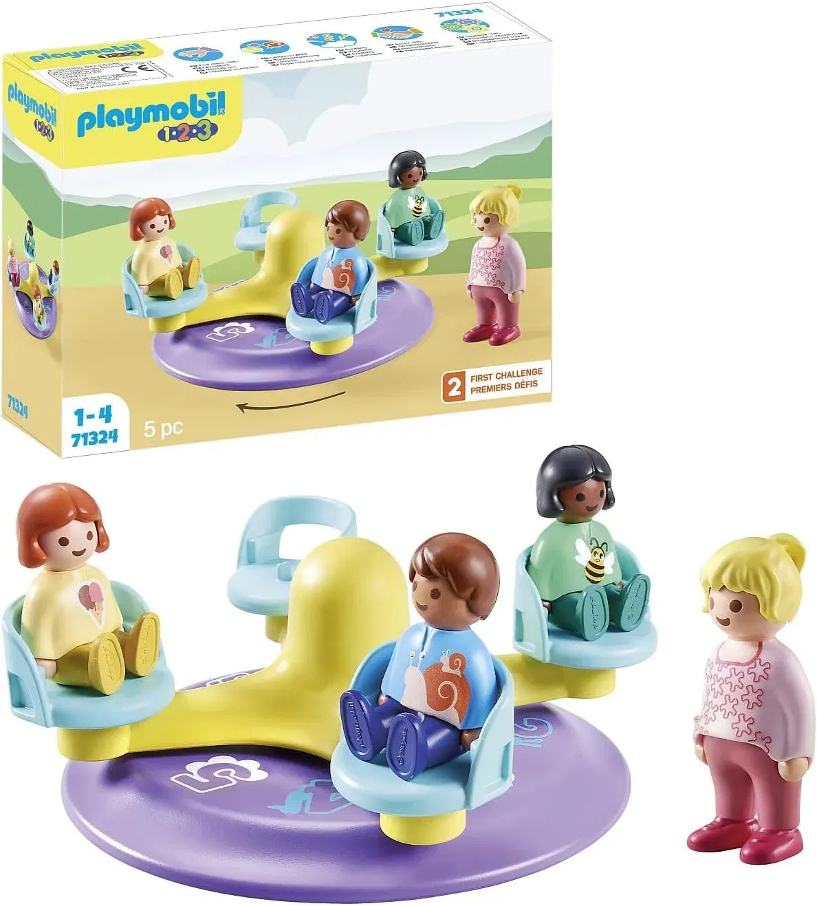 Playmobil 1.2.3 - Zahlenkarussell (71324)