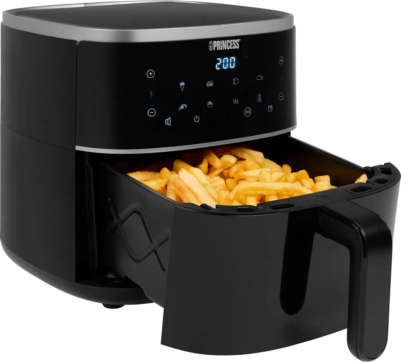 Princess Digitale Airfryer Heißluftfritteuse (4 Liter, 6 Voreinstellbare Programme)