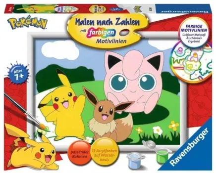 Ravensburger Malen nach Zahlen 20298 - Pokémon Abenteuer