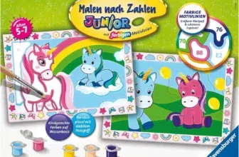 Ravensburger Malen nach Zahlen 28510 - Zauberhafte Einhörner