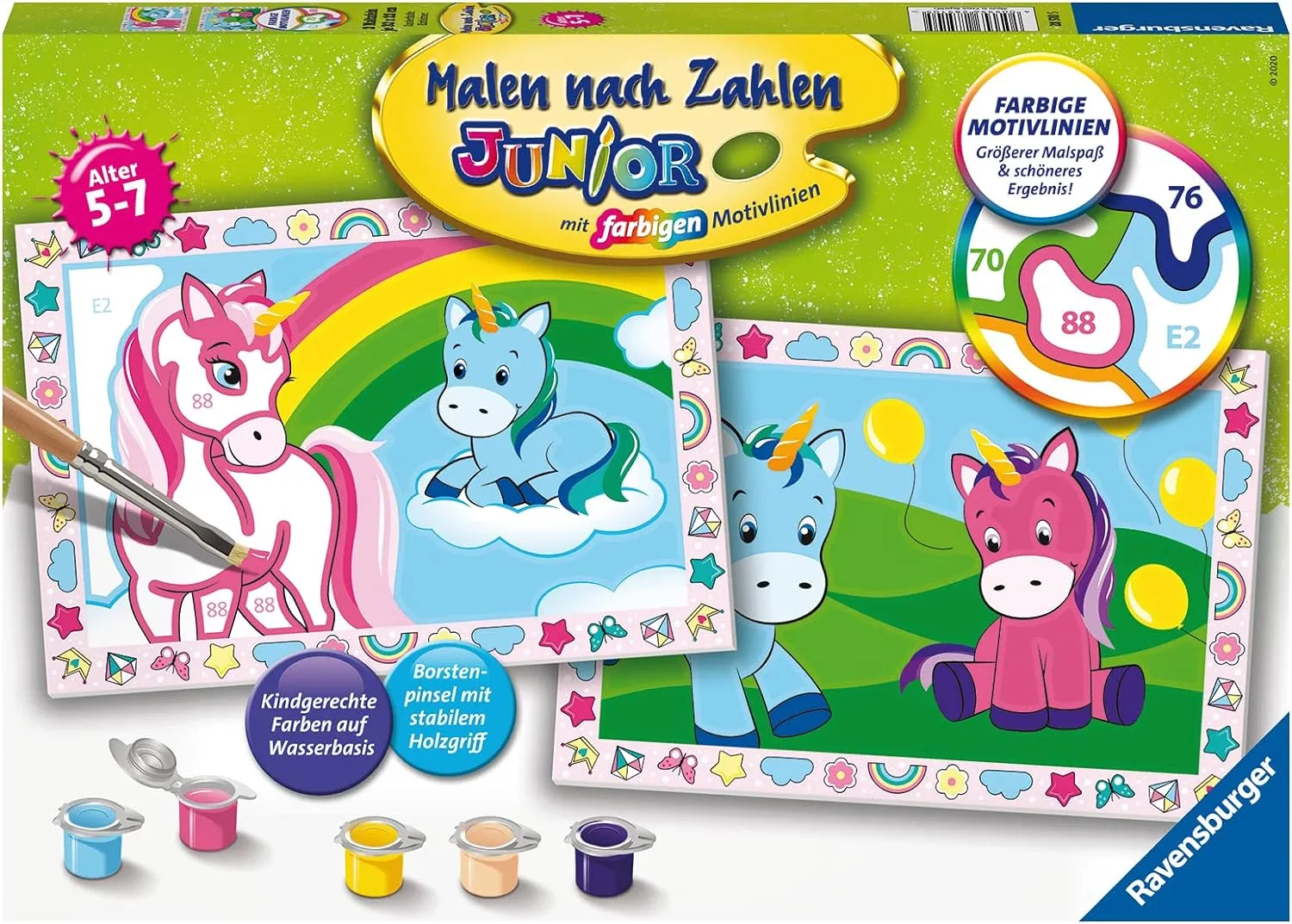 Ravensburger Malen Nach Zahlen 28510 - Zauberhafte Einhörner