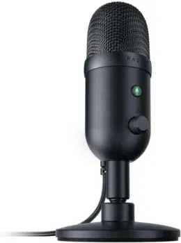 Razer Seiren V2 X - USB-Mikrofon (25-mm-Kondensator-Mikrofon, Supernieren-Richtcharakteristik, Analoger Verstärkungsbegrenzer, Mikrofonüberwachung)