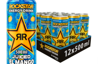 Rockstar-Energy-Drink-Mango-Exotisches-koffeinhaltiges-Erfrischungsgetränk-mit-Mango-Geschmack-für-den-Energie-Kick