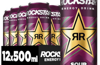 Rockstar Energy Drink Sour Raspberry 12er Pack - 500ml Dosen