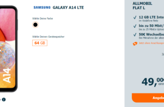 Samsung Galaxy A14 5G + allmobil Flat L mit 12 GB LTE