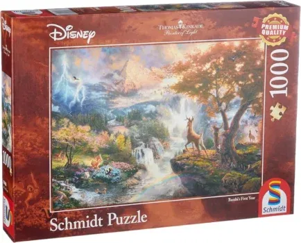 Schmidt Spiele 59486 Thomas Kinkade Disney Bambi - 1.000 Teile Puzzle