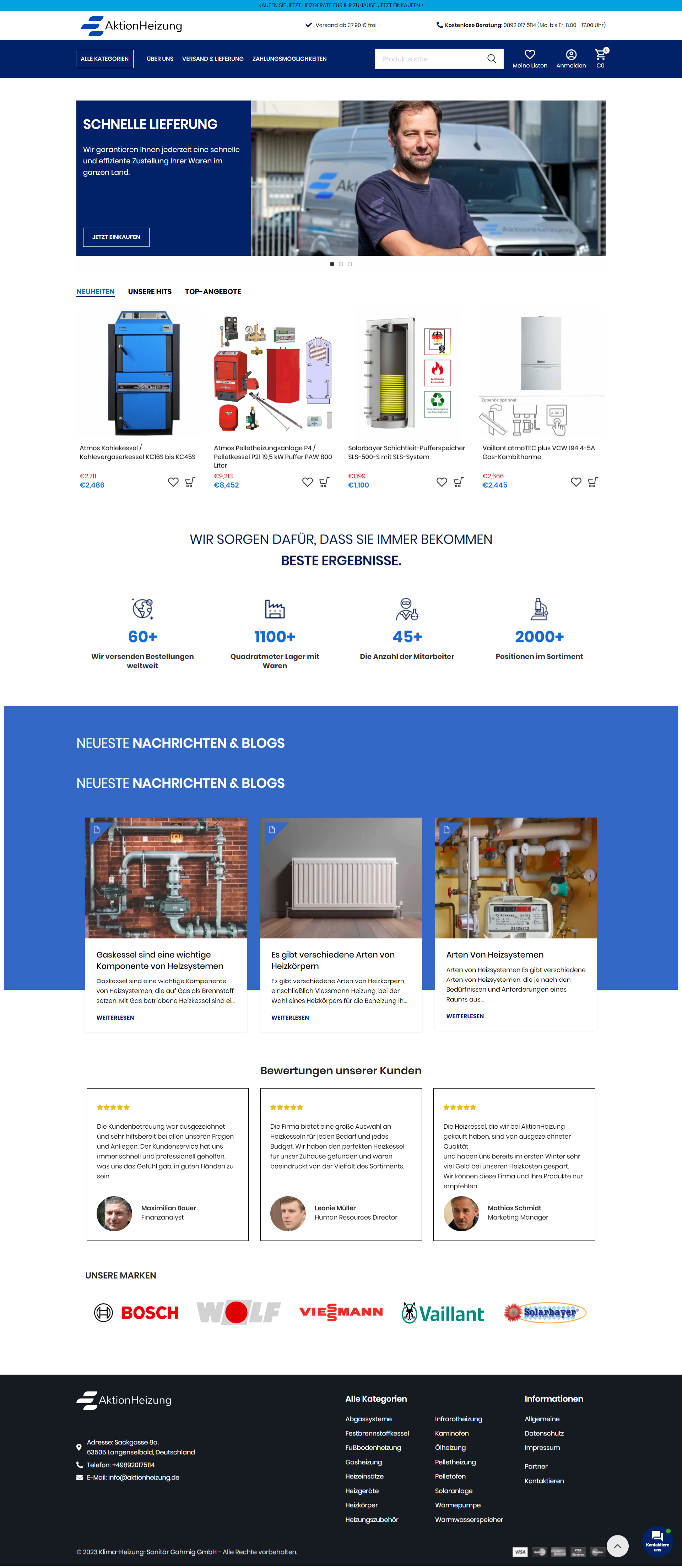 Screenshot Aktionheizung.de