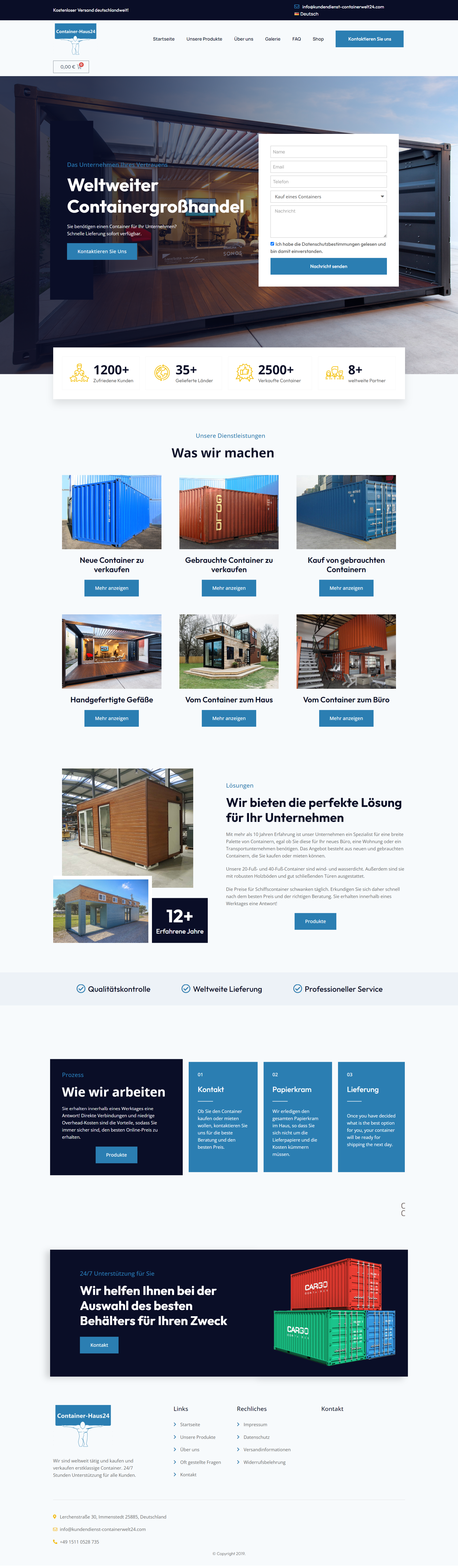 Screenshot Container-Haus24 Com