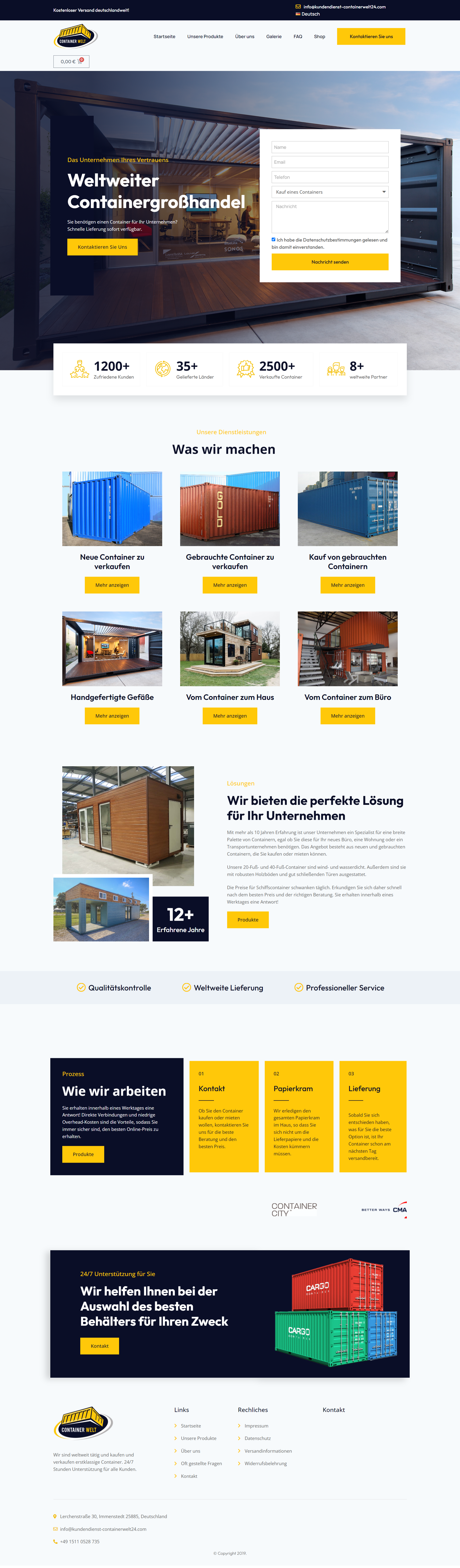 Screenshot Containerwelt24. Com
