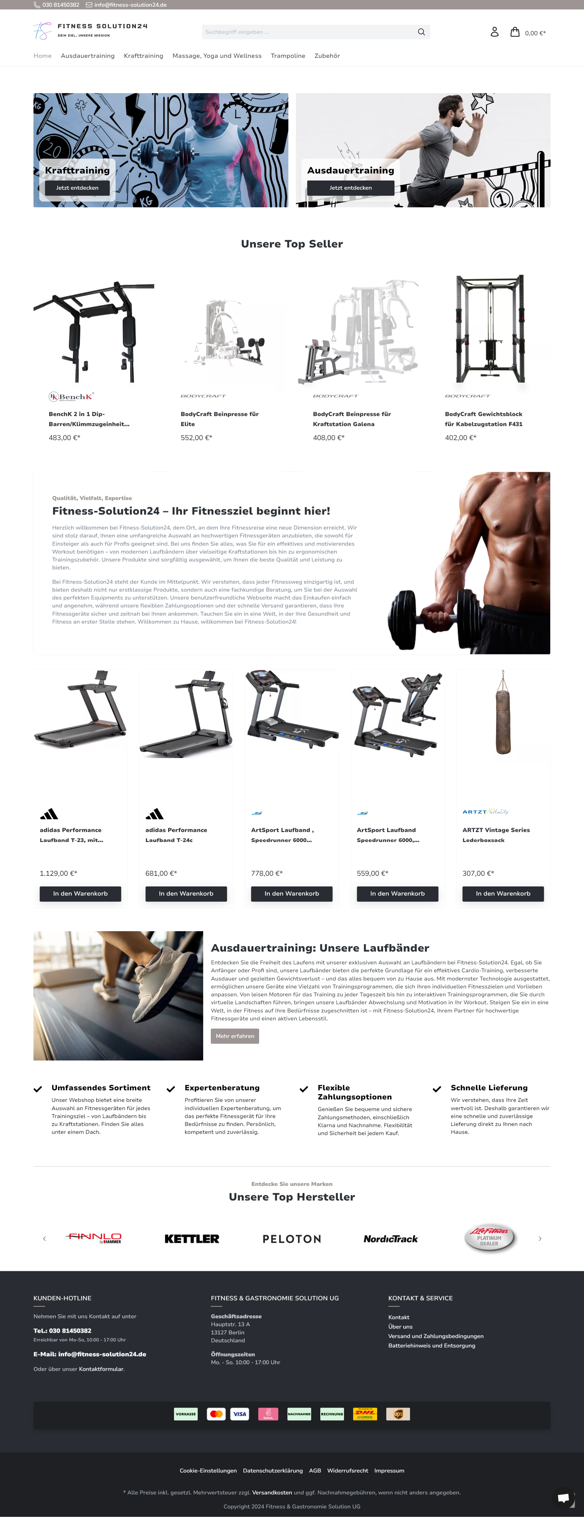 Screenshot Fitness-Solution24.De