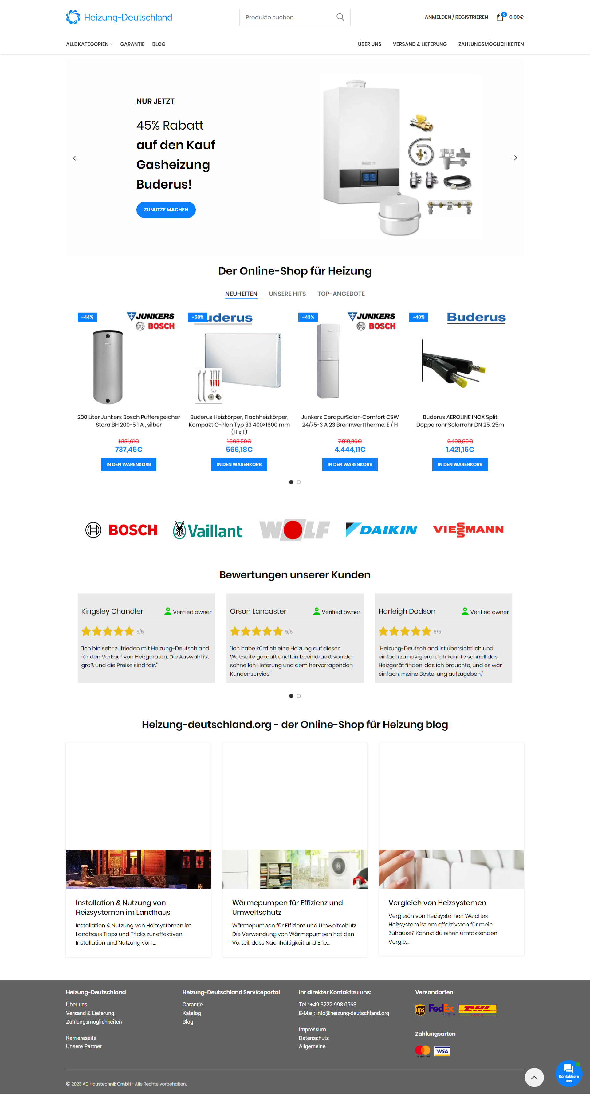 Screenshot Heizung-Deutschland.org