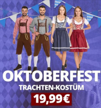 Trachtenset Herren Oktoberfest-Kostüm MIESEPETER