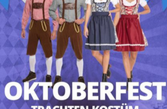 Trachtenset Herren Oktoberfest-Kostüm MIESEPETER (4 Modelle, Gr. S bis 2XL) für 20,94 € inkl. Versand