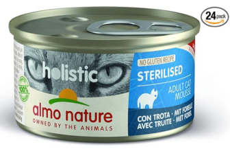 almo-nature-Holistic-Sterilised-mit-Forelle-Alleinfutter-für-Erwachsene-Katzen-Nassfutter