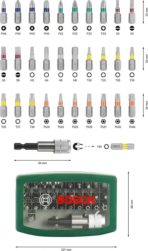 Bosch Accessories 32Tlg. Schrauberbit-Set Für 9,99€ Inkl. Prime-Versand