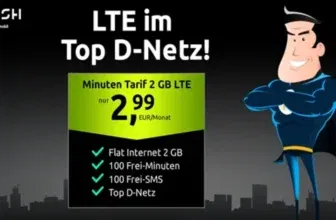 Crash Tarif: 2 GB mit 100 Freiminuten + 100 SMS für 2,99 €