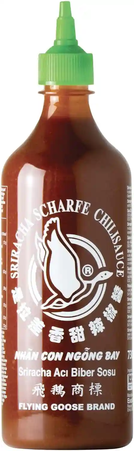 🌶️ FLYING GOOSE Sriracha 730 ml (scharf, grüne Kappe) ab 4,51 € inkl. Prime-Versand