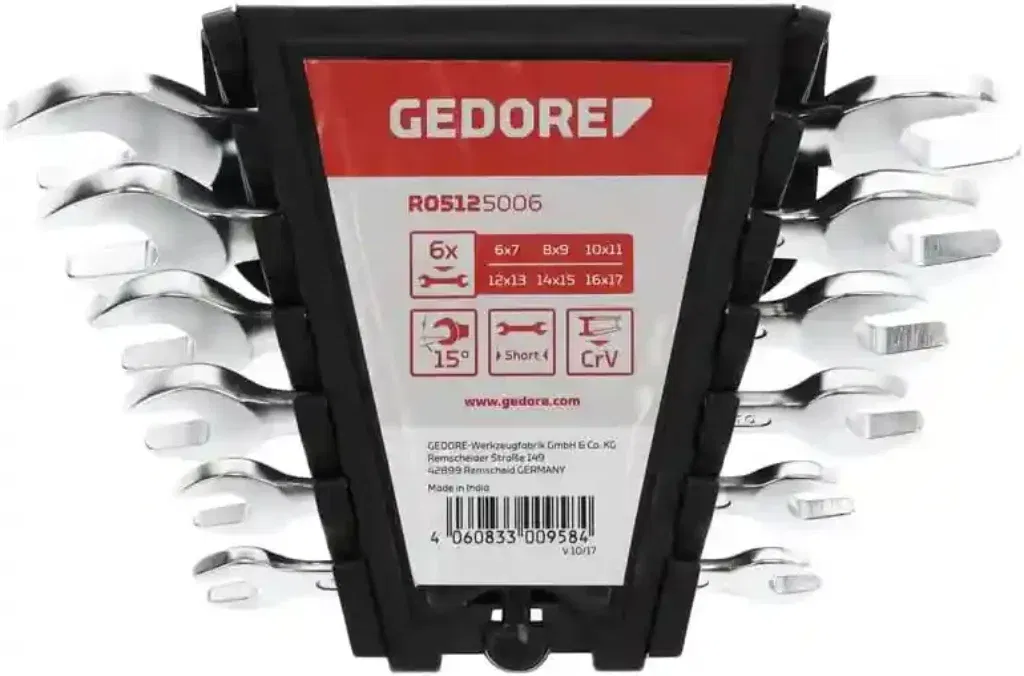 Gedore Red Doppelmaulschlüssel-Set (6-Set, Sw 6-17 Mm) Für 14,99 € Inkl. Prime-Versand