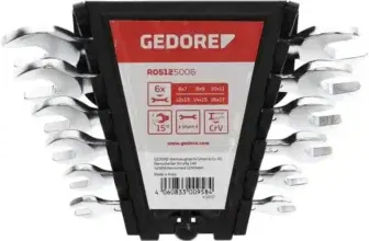 GEDORE red Doppelmaulschlüssel-Set (6-Set, SW 6-17 mm) für 14,99 € inkl. Prime-Versand