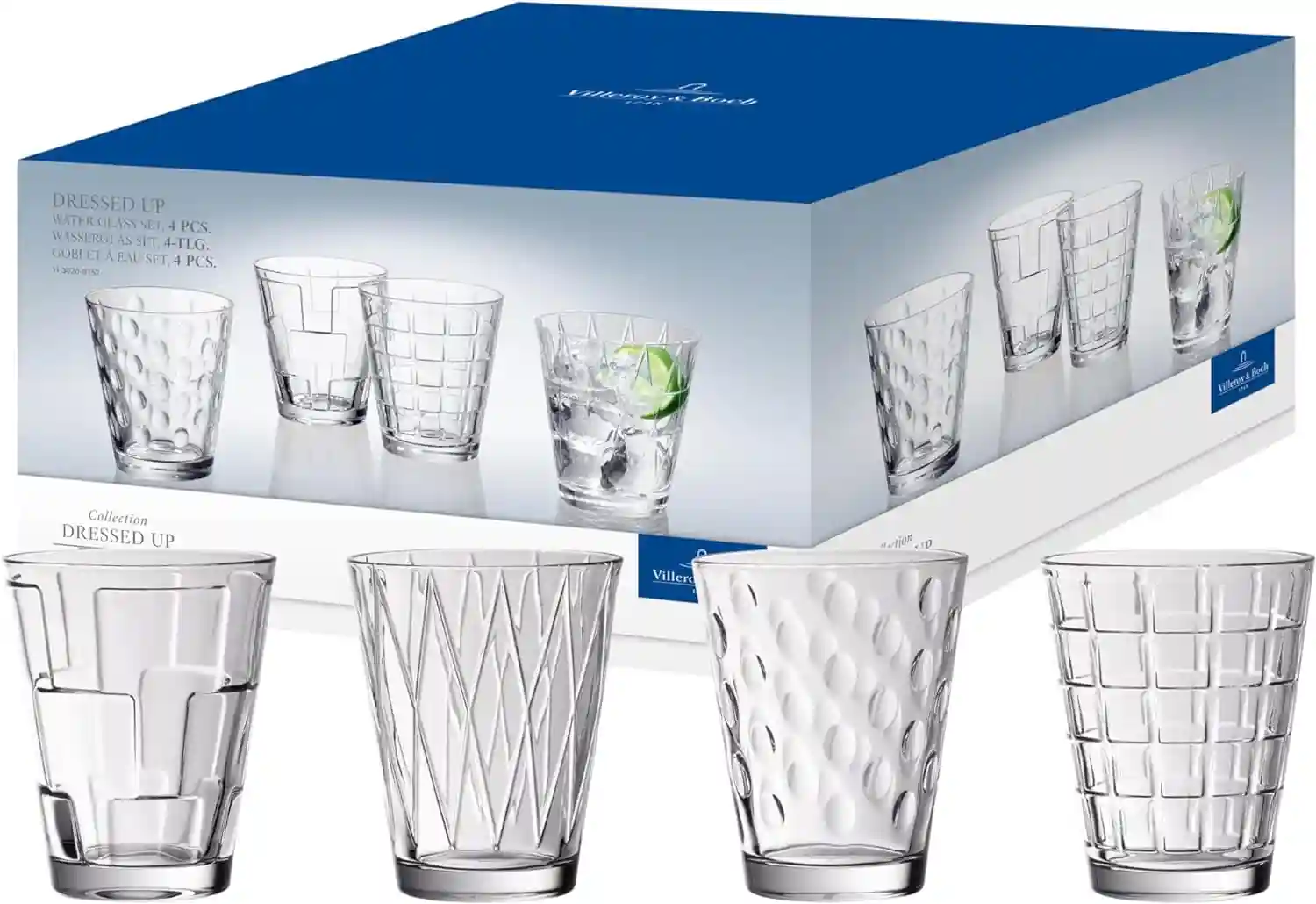 Villeroy & Boch Dressed Up Wasserglas 4er Set für 16,99 € inkl. Prime-Versand 💧🥂
