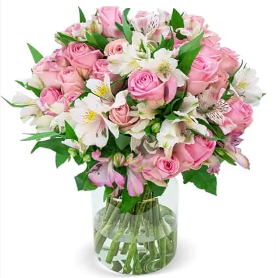 30 Stiele Rosen & Inkalilien Sweet Surprise mit 100 Blüten ab 25,48 € inkl. Versand