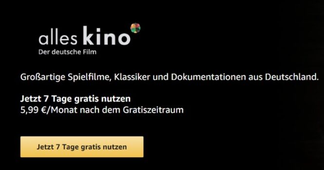 7 Tage alleskino gratis testen