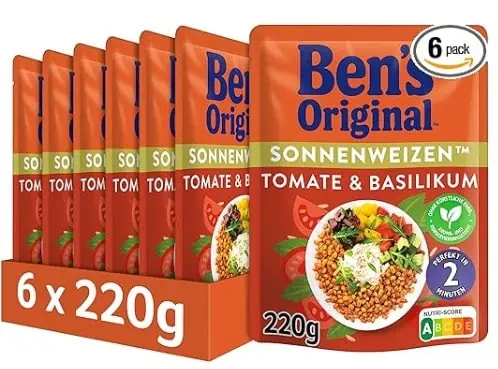 Ben’s Original Sonnenweizen Tomate Basilikum im 6er Pack für 7,55 € (Prime)