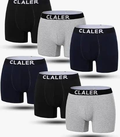 CLALER Etikettenfreie Boxershorts im 6er Pack für 10,00 € [Prime Gr. M,XL und XXL]