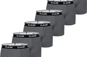 CLALER Herren Boxershorts 6er Pack in Dunkelgrau