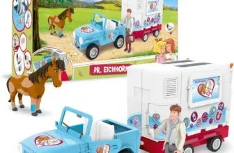 CRAZE Bibi und Tina Spielset Mobile Tierarzt Station Dr. Eichhorn - Pferde Spielzeug