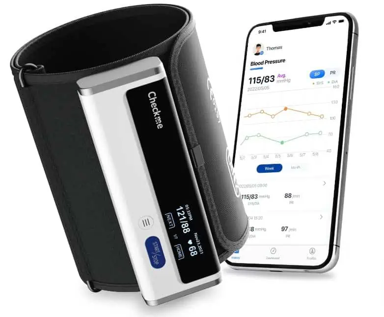 CheckMe Armfit Blutdruckmessgerät mit Kostenloser App, Große Manschette(22-42cm) für 39,99 € inkl. Prime-Versand (statt 69,99 €)