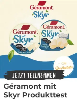 Gratis Testen🧀💙  5.000 Tester für Géramont mit Skyr [Bewerbung nötig]