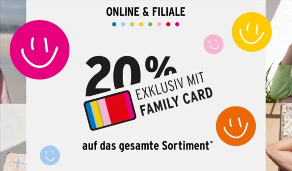 Ernstings Family 20 % Rabatt auf alles