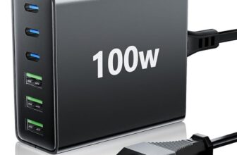 FINIBO-USB-C-Ladegerät-Mehrfach-100W-6-Port-Schnellladegerät