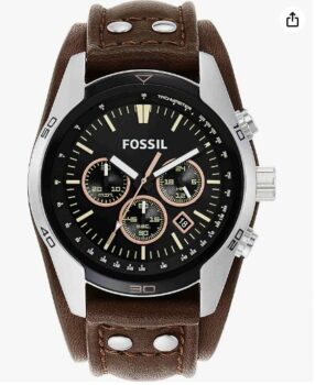 Fossil-Coachman-uhr-für-Herren-Chronographenwerk-mit-Edelstahl-oder-Lederarmband-Schwarz-44MM-Babar-Amazon-de-Fashion