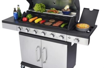 Gasgrill-San-Antonio-silbern-141-x-102-x-48-cm