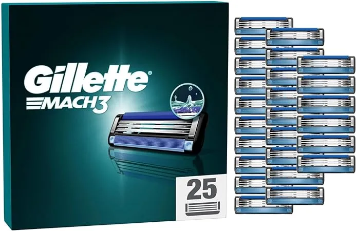 Gillette Mach3 Rasierklingen Mit 25 Ersatzklingen