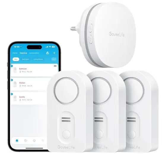 GoveeLife Smart Wassermelder für 19,49€