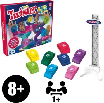 Hasbro Twister Air Spiel Verbindung mit Smart Geräten, Bewegungsspiel (ab 8 Jahren)