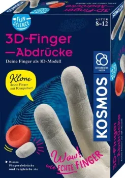 KOSMOS 654221 Fun Science - 3D-Fingerabdrücke - Abdruck-Set für die eigenen Finger